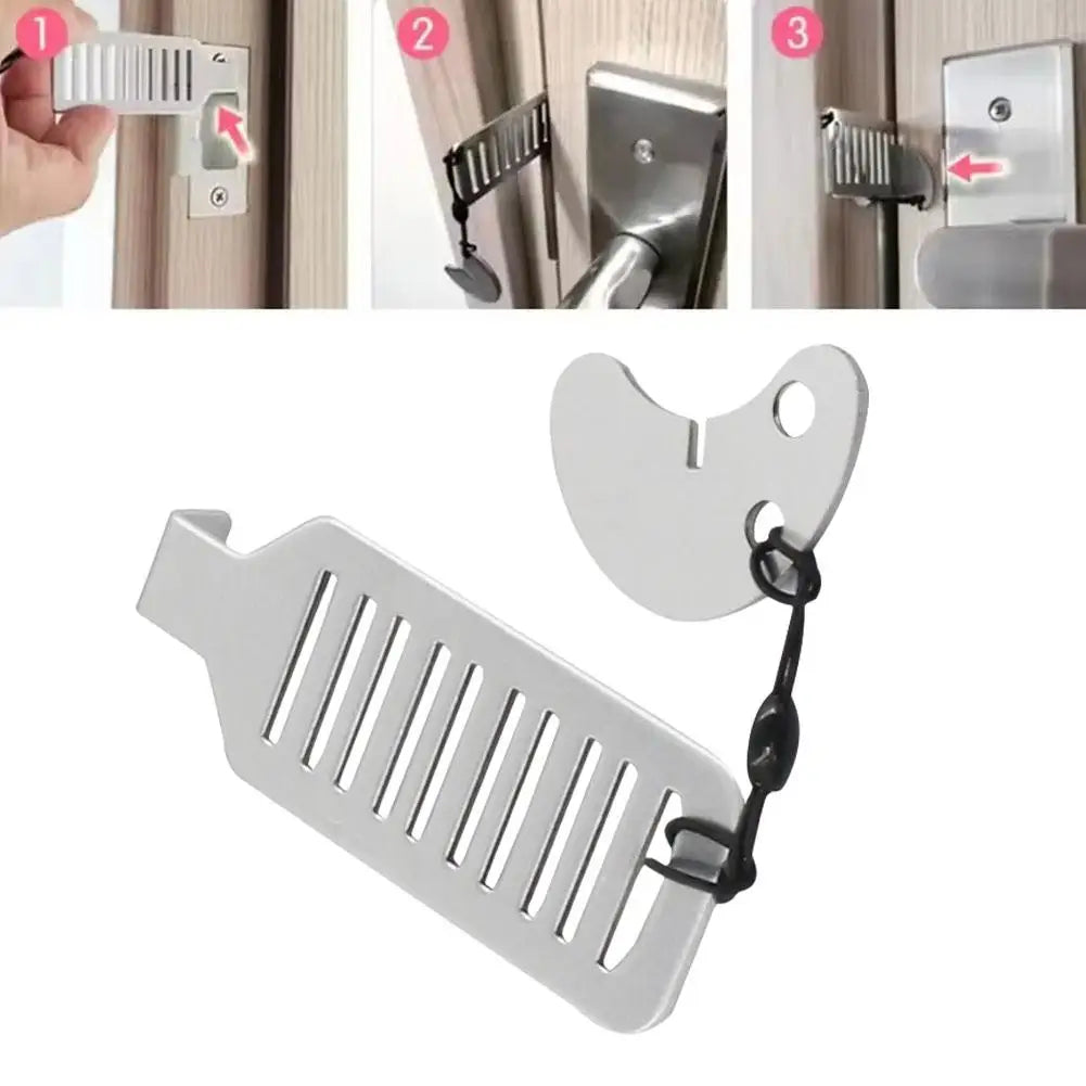 Cerrojo Portátil De Puerta – Seguridad Para Hotel Y Airbnb