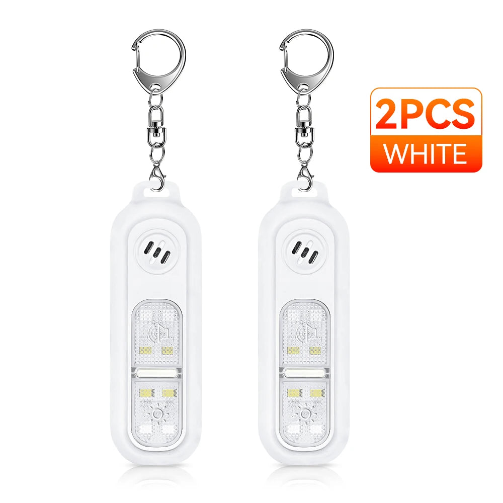 Alarma Personal 130 Db Con Luz LED – Seguridad Personal Para Viajes