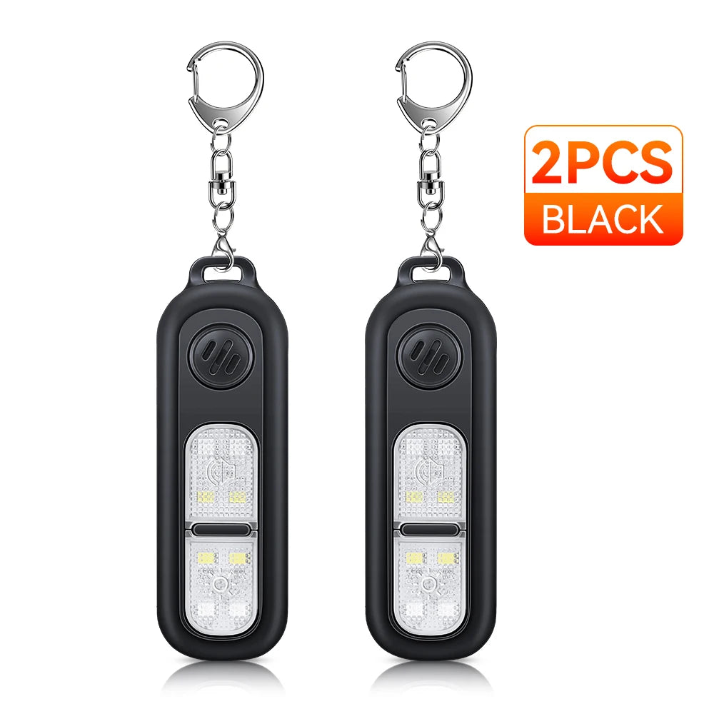Alarma Personal 130 Db Con Luz LED – Seguridad Personal Para Viajes