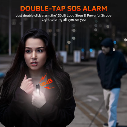 Alarma Personal 130 Db Con Luz LED – Seguridad Personal Para Viajes
